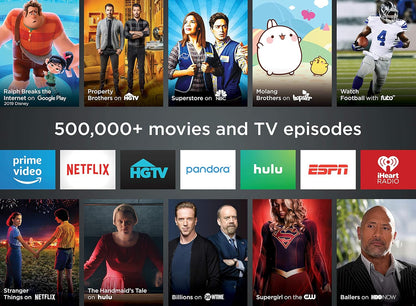 Premiere | HD/4K/HDR Streaming Media Player, Simple Remote and Premium HDMI Cable, Black