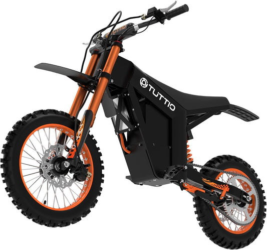 Soleil01 Electric-Dirt-Bike for Teens Adults, 14"/12" Fat Tire 2000W Electric-Motorcycle with 48V 21AH Battery Ebike 37MPH Hydraulic Brakes Mountain Off-Road Ebike Fit Age 13+
