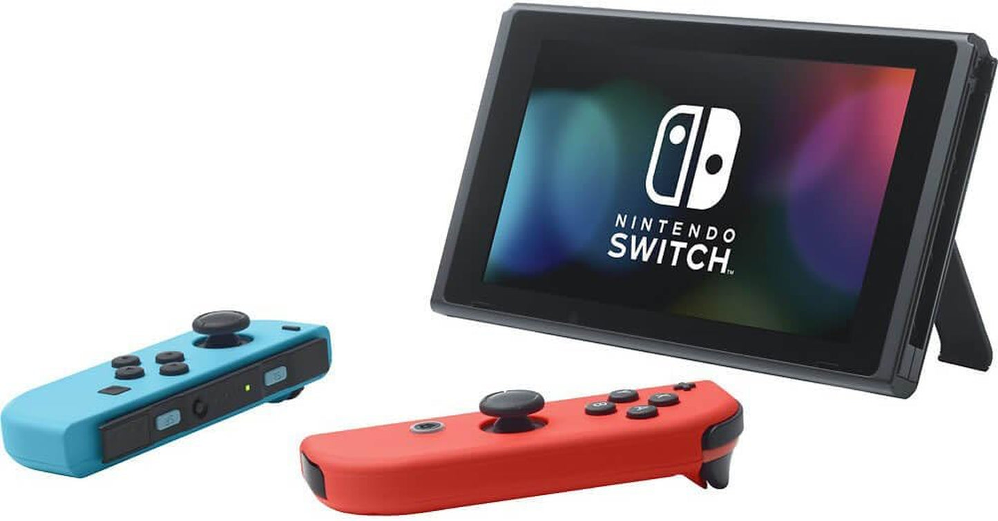 Switch with Neon Blue and Neon Red Joy‑Con