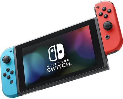 Switch with Neon Blue and Neon Red Joy‑Con