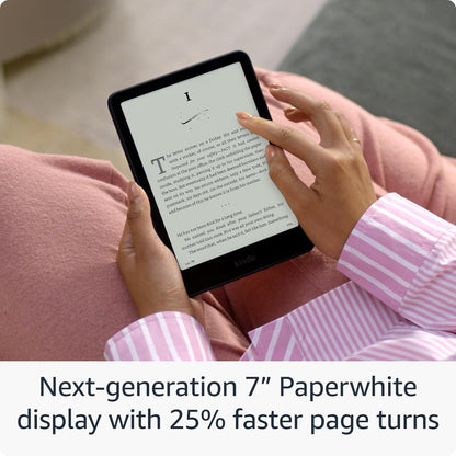 Kindle Paperwhite 16GB (Newest Model) – Our Fastest Kindle Ever, with New 7" Glare-Free Display and Weeks of Battery Life – Black