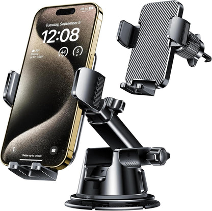 Dash Mounted Holders Phone Holders for Your Car Phone Mount for Car Windshield Dashboard Air Vent Universal Desk Mounts Hands Free Automobile Cell Phone Holder Fit for Iphone Smartphone
