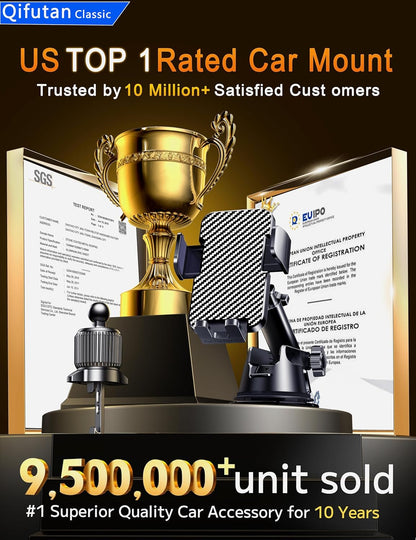 Dash Mounted Holders Phone Holders for Your Car Phone Mount for Car Windshield Dashboard Air Vent Universal Desk Mounts Hands Free Automobile Cell Phone Holder Fit for Iphone Smartphone